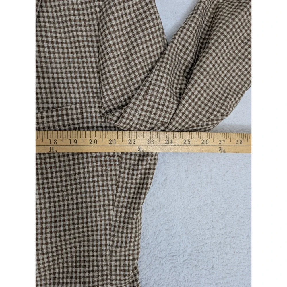 Fratelli‎ Tallia Di Delfino x Napoli Blazer Mens 46L Sport Jacket Brown Check